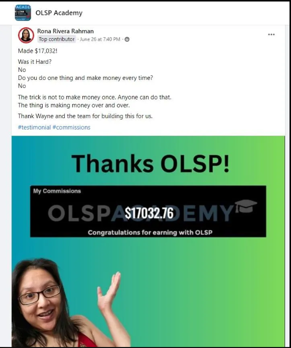 OLSP-Earns You Money